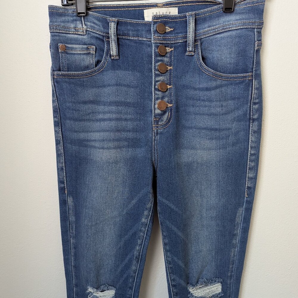 Nature Denim Distressed Skinny Jeans, 5 / 26 - Picture 2 of 5